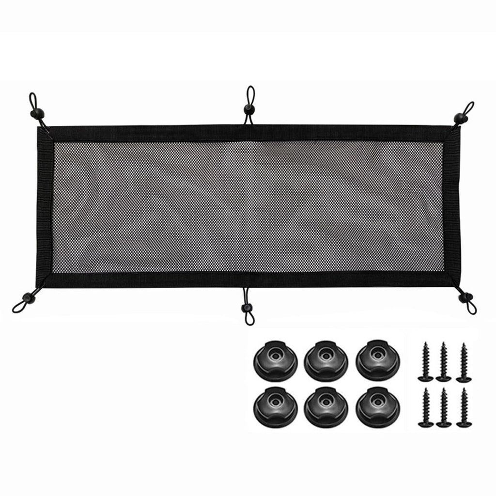 Cable Management net - Under Desk Cable Management Tray - Cable net - Wire Management Under Desk - Cord Organizer (6-pole socket net pocket+6 plum blossom buckles+6 screws)
