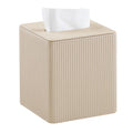 Leather Tissue Box Cover Square Tissue Box Holder for Bathroom Vanity Countertop Night Stands Bedroom Office Desk,Modern Tissue Decorative Organizer with Magnetic Closure（Only tissue box）