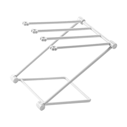 4-Arm Folding Dishcloth Drying Rack – Light Grey