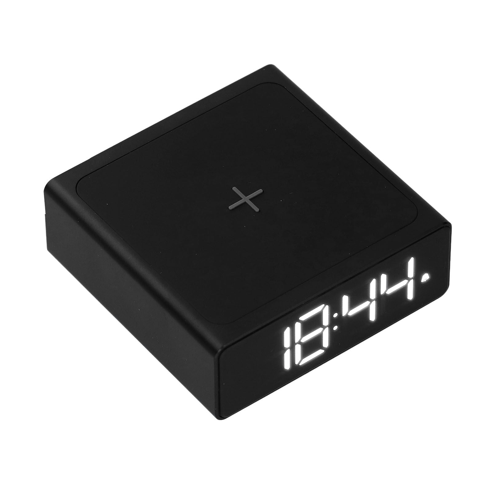 Digital Alarm Clock 3 In1 LED Desktop Digital Clock with Wireless Charging USB Power Supply for Bedroom Bedside Office